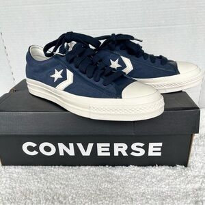 Converse Unisex Star Player 76 Ox Navy White Sneakers Men 10 Women 11.5 A11533C
